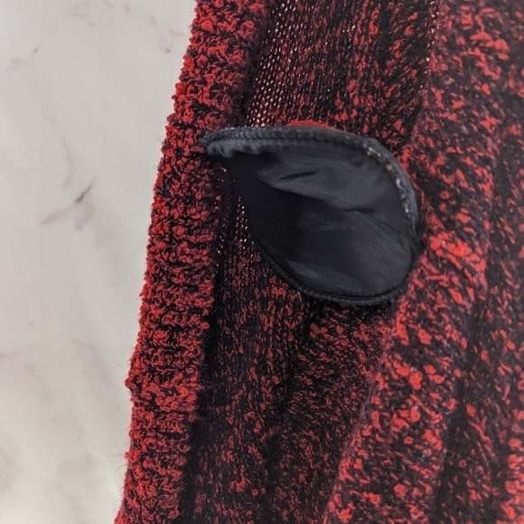 Monto Par Le Chois Sweater Womens 1X Orange Long Cardigan Oversized Grandpa Vtg - Picture 9 of 10